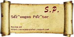 Süveges Péter névjegykártya