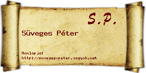 Süveges Péter névjegykártya
